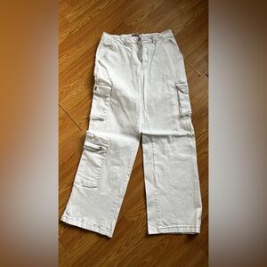 White Cargo Pants